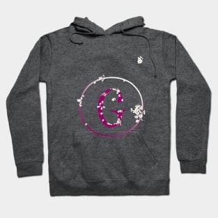 Monogram fairy flowers, letter G Hoodie